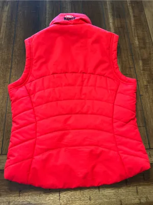 Marker Women’s Size 6 Red Insulated Ski Vest Thinsulate Puffer Full Zip thumbnail 2