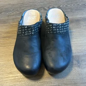 Dansko Bev Burnished Nubuck Leather Backless Clog Slide Mule size‎ 39 8.5-9 thumbnail 4