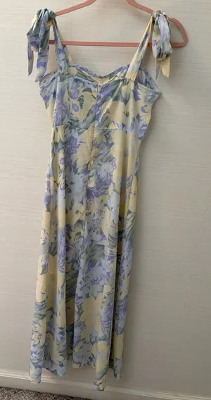 floral easter dress Purple thumbnail 1