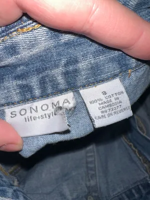 Sonoma Blue Denim High-Waist Shorts thumbnail 3