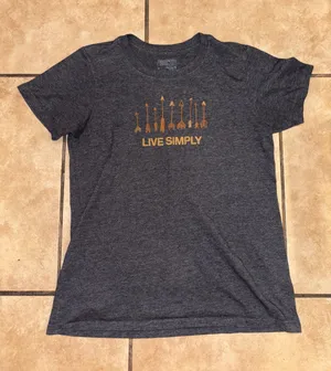 Patagonia Live Simply Graphic Tee gray women’s short sleeve shirt thumbnail 1