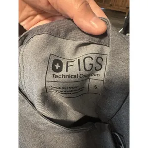 FIGS Scrub Top Womens Small Grey Technical Collection Mandarin Collar W18SW1010 thumbnail 4