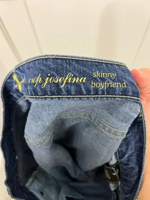 7 For All Mankind Size 30 Josefina Cropped Skinny Boyfriend Jeans thumbnail 7