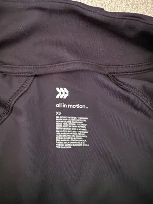 All in Motion Black Zip-Up Athletic Jacket thumbnail 2