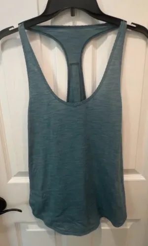 lululemon athletica Teal Racerback Tank thumbnail 1