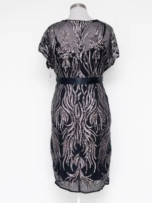 R&M Richards - Two-Tone‎ Sequin Sheath Cocktail Dress thumbnail 3