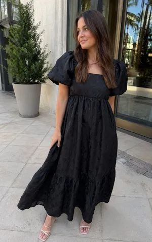 CROSBY BY MOLLIE BURCH Lady Day Dancing Hearts Maxi Dress Size Medium thumbnail 1