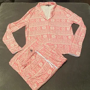 Missguided Women’s Pink Long Sleeve Pajamas Size 4 NWOT thumbnail 1