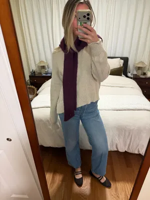 Blue wash straight leg Levi jeans thumbnail 3