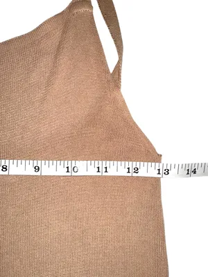 ZARA Knit Sleeveless Slip Maxi Dress SMALL thumbnail 6