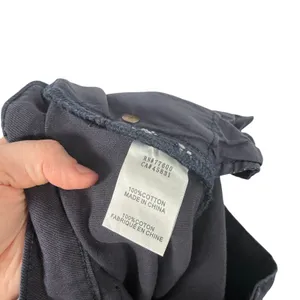 Free People x Sandrine Rose French Worker 100% Cotton Pants Navy Blue Women 27 thumbnail 8