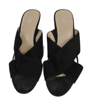 Womens Charles by Charles David Wedge Sandals Black Size 9.5 thumbnail 1