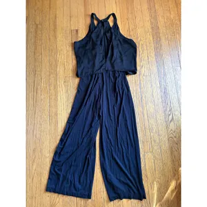 Sweaty Betty Jumpsuit Womens Medium Black Wide Leg Sleeveless Racerback SB4849 thumbnail 6