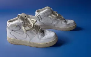 White Air Nike Force 1 mid  thumbnail 1