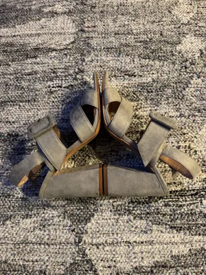 BCBGeneration Grey Suede Heels thumbnail 3