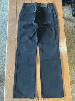 Vintage Harley Davidson Jeans Regular Bootcut Black Denim thumbnail 2
