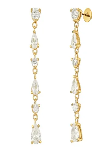 Untamed Petals Gold Earrings thumbnail 1