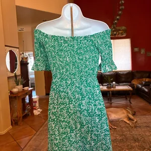 Lulu's Emerald Floral High-Low Dress thumbnail 9