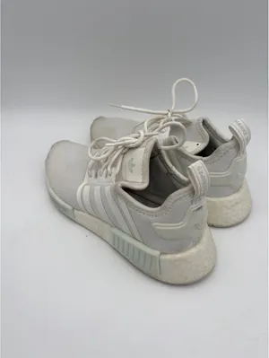 Adidas NMD R1 $120 White Sneakers woman’s size 6 Athletic Shoes Sporty thumbnail 6