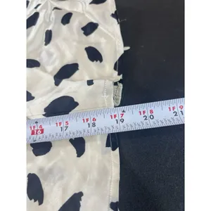 Reformation Abigale Top Silk Polka Dot Puff Sleeve Smocked Crop Size 10 NWT thumbnail 13