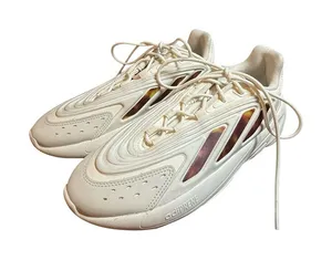 Adidas Ozelia Off White Sneakers Burgundy Tortoise Shell Details Womens‎ 8 90s thumbnail 1