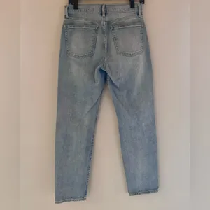 Gap (6S) High Rise Straight Leg Denim with minimal distressing thumbnail 3