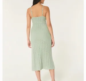 Hollister green knit maxi dress thumbnail 4