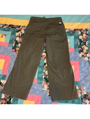Vuori $98 Ripstop Wideleg Woman’s S Olive Green Elastic Waist Pants thumbnail 5