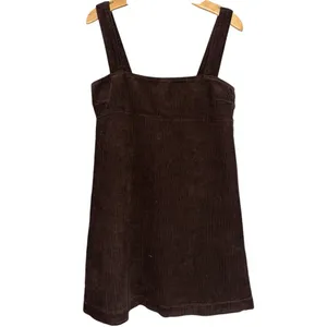 Reformation Jeans NWT Women’s Size 6 Espresso Brown Iria Corduroy Mini Dress thumbnail 2