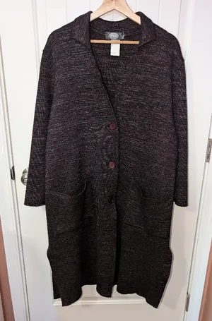 Vintage Magic Italian Merino Wool Blend Duster Cardigan Women's Large thumbnail 1