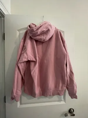 Glossier Light Pink Hoodie Size L thumbnail 4