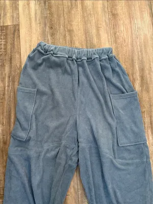 Free People Dusty Blue Cargo Beach Terry Jogger Medium thumbnail 5