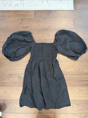 Tuckernuck Annie Smocked Dress Size XS in Black - C67-047 thumbnail 2