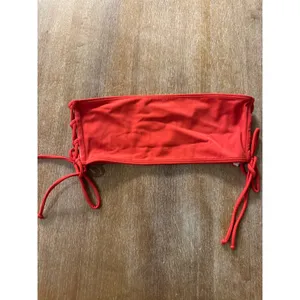 LA Hearts‎ by PacSun Red String Tie Bandeau Bikini Top Size S thumbnail 4