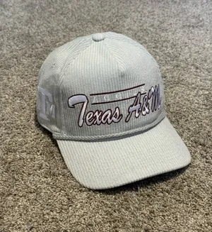 ’47 Brand Texas A&M Pale Gray Gridiron Hitch Corduroy Hat thumbnail 2