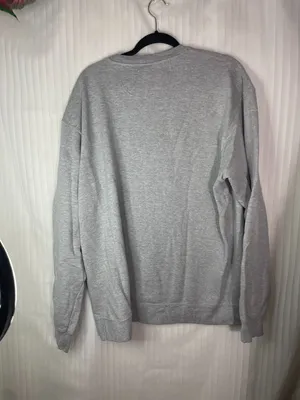 In My Boy Mom Era Sweatshirt XL Gray Graphic Crewneck Port & Company Blue Pullov thumbnail 4