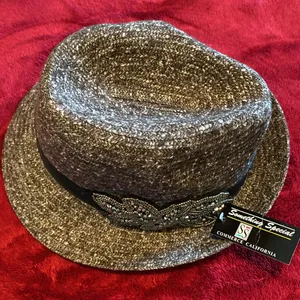 Something Special Bohemian Fedora Top Brown Embellished Band Autumn Bucket Hat thumbnail 6