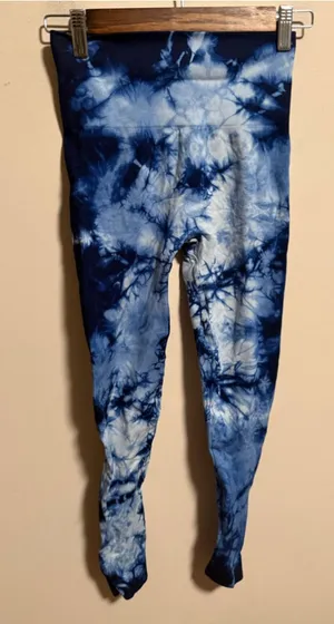 SetActive Blue Crush Shibori Tie Dye Seamless Legging- Size Small Medium thumbnail 1
