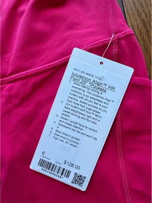 Lululemon Align With Pockets High Rise 25” Mulberry Spark Size 6 NWT thumbnail 5