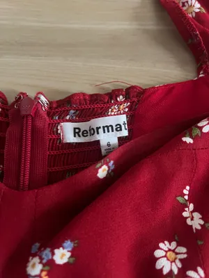 Reformation Cammi Red Floral Mini Dress Cassia 6 thumbnail 6