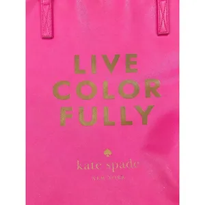 Kate‎ Spade Live Colorfully Pink Vinyl Tote Bag thumbnail 3