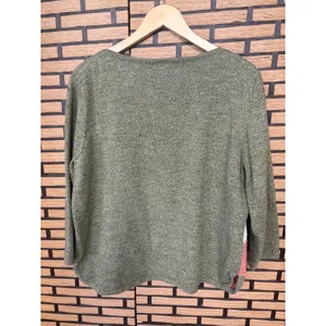 Alfred Dunner Pink And‎ Green Patchwork Sweater Size XL thumbnail 2