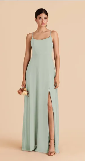 Birdy Grey Amy Sage Green Chiffon Dress thumbnail 1