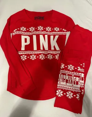 Victoria's Secret Pink Nighty Pajama Set thumbnail 1