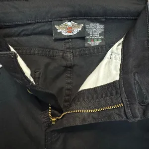Harley Davidson Black Pants Womens 4 Black Bootcut Moto Biker Y2K‎ Riding Edgy thumbnail 8