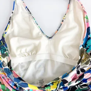 Johnny Was Womens Layla Halter Ruched Floral Boho Resort Vacation Swim Dress L thumbnail 9