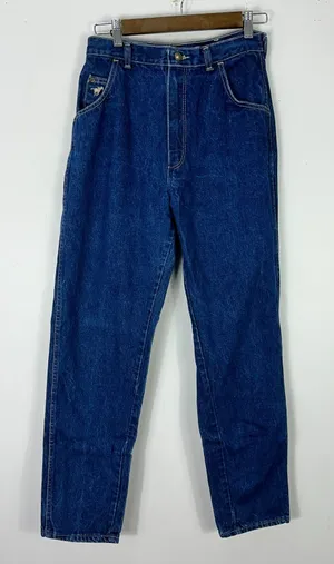 Wrangler Jeans 13 High Rise Vintage 90s Y2K Mom‎ Straight Tapered Rigid Denim thumbnail 1