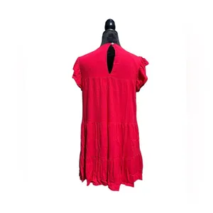 Altard State‎ Red Ruffle Sleeve Tiered Mini Dress Medium Feminine Babydoll Y2K thumbnail 5