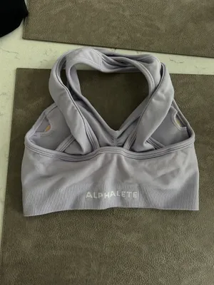 Light Purple ALPHALETE Sports Bra thumbnail 3