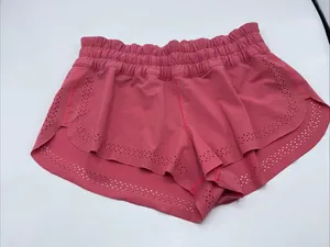 Lululemon Hit It Running Short Polar Pink W7AE1S Athleisure Perforated 4 Light thumbnail 8